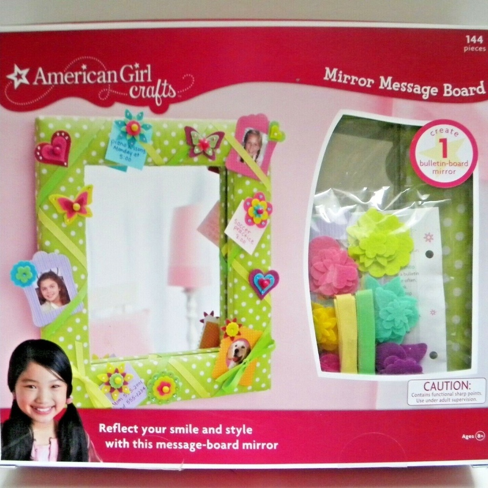 American Girl Crafts Mirror Message Board 144 Pieces Brand New In Box Sealed